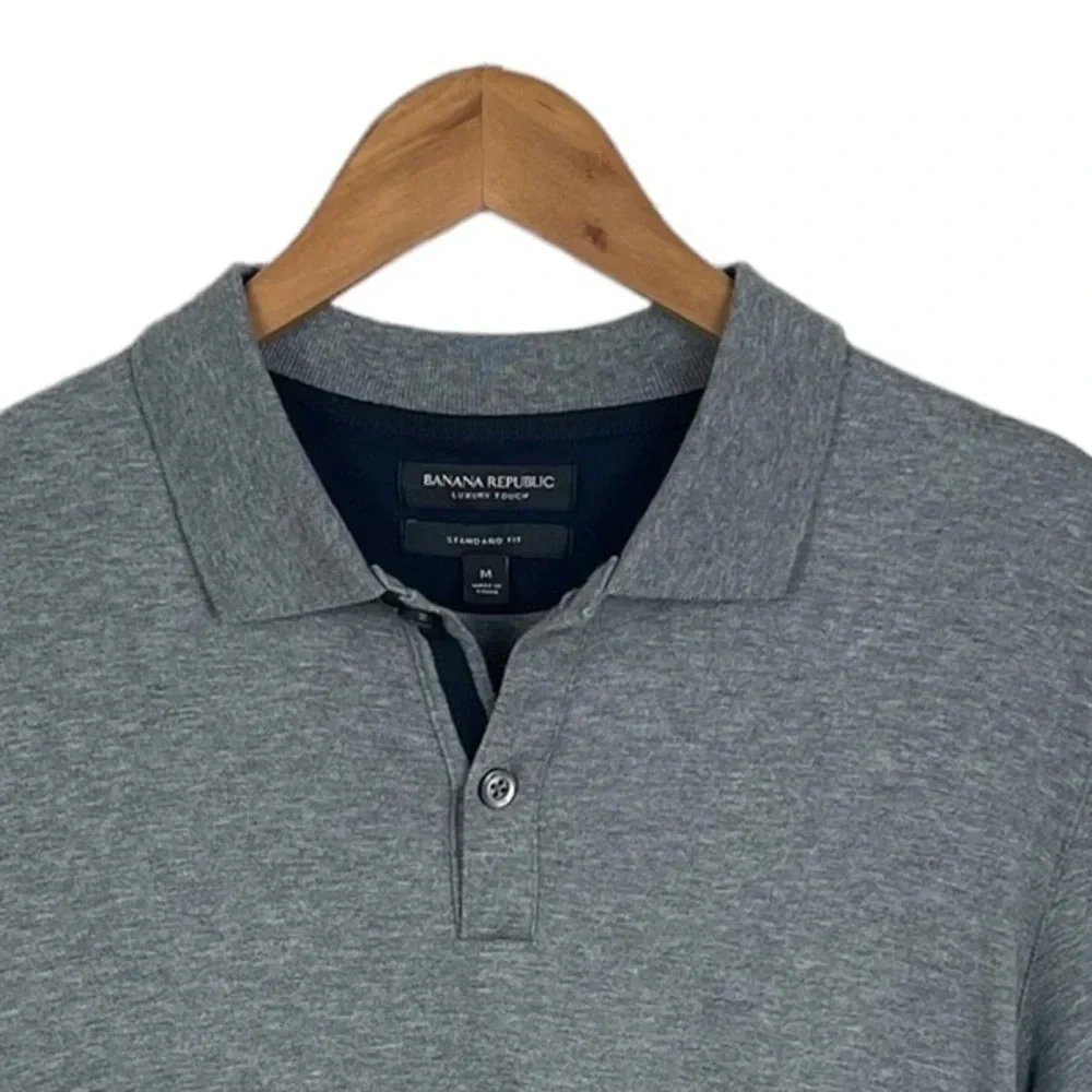 PO626 Mens Banana Republic Luxury Touch Standard Fit Polo Shirt M